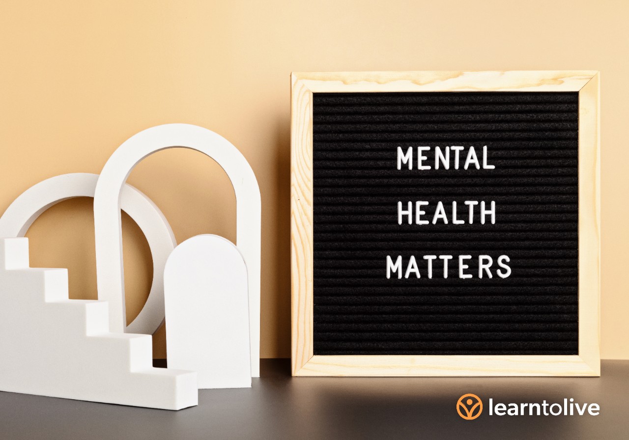 Letterboard saying Mental Health Matters