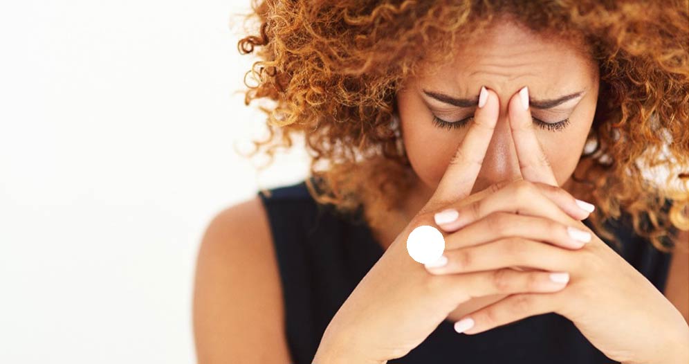 woman struggling with mental health